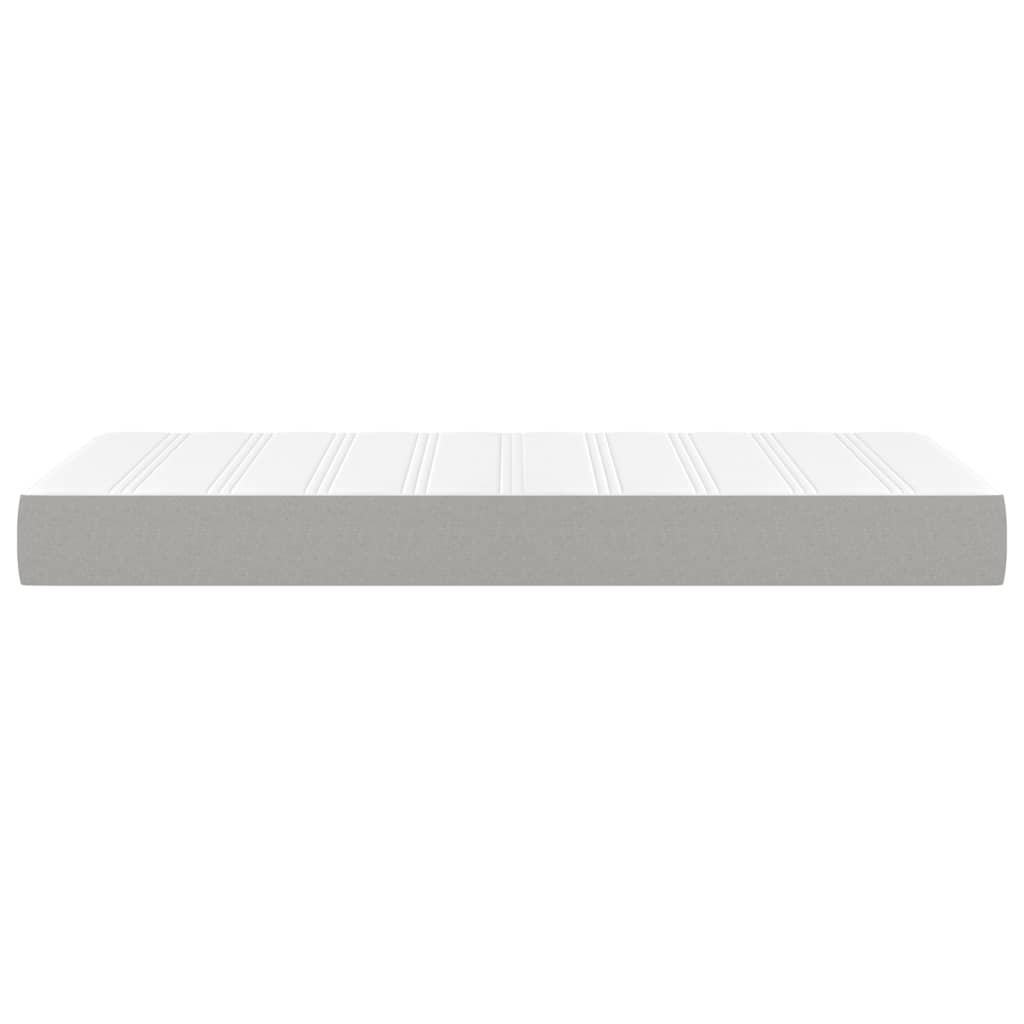 Materasso a Molle Insacchettate Rigidità Media Grigio Chiaro 90x200x20 cm | homemem39