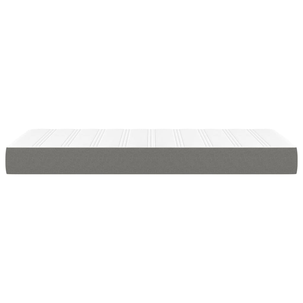 Materasso a Molle Insacchettate Rigidità Media Grigio Scuro 90x200x20 cm | homemem39