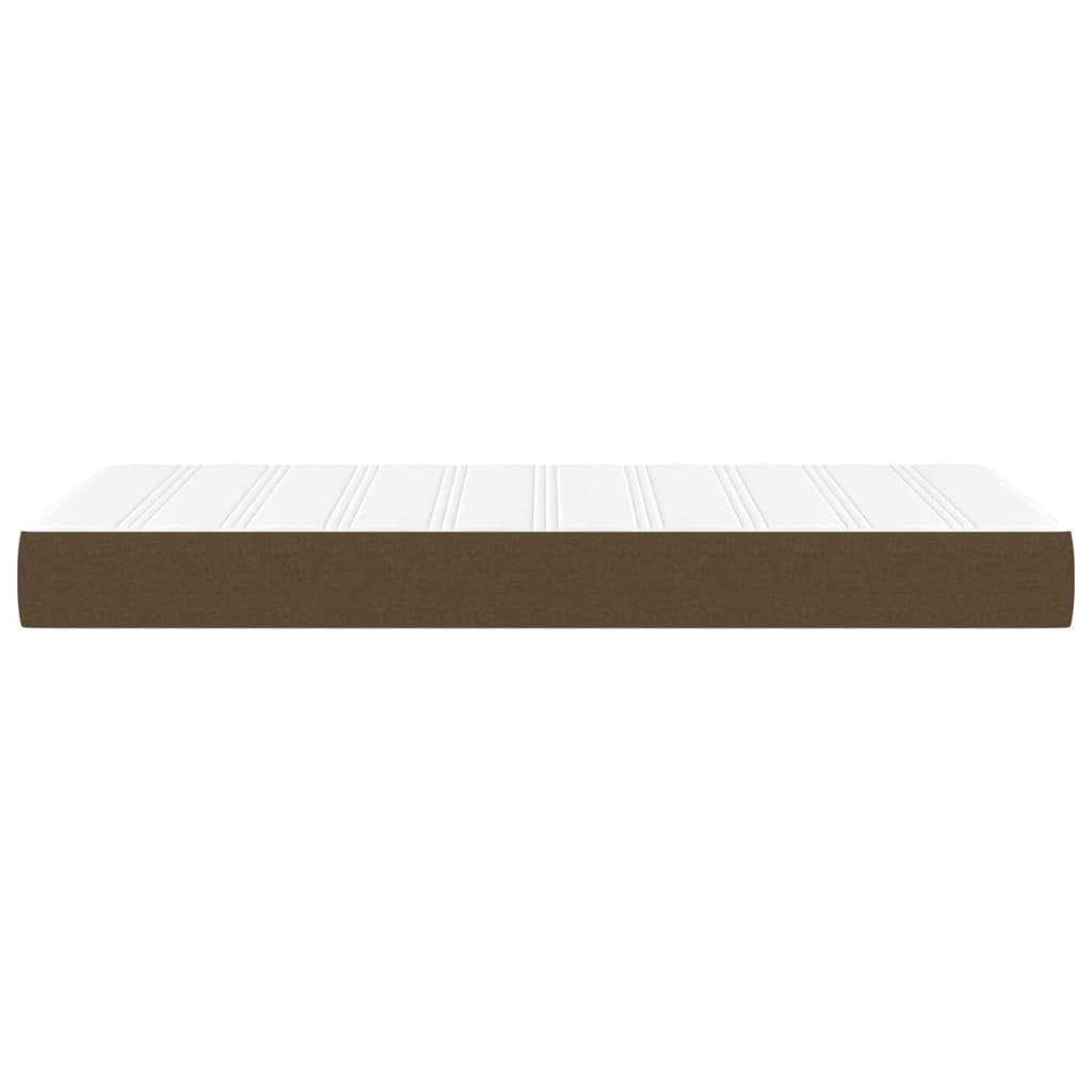 Materasso a Molle Insacchettate Rigidità Media Marrone Scuro 90x200x20 cm | homemem39