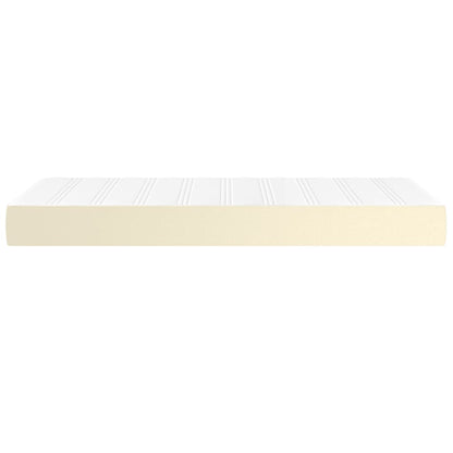 Materasso a Molle Insacchettate Rigidità Media Crema 90x200x20cm in Similpelle | homemem39