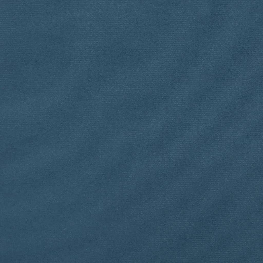 Materasso a Molle Insacchettate Rigidità Media Blu Scuro 90x200x20 cm in Velluto | homemem39