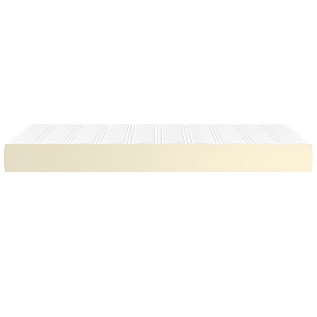 Materasso a Molle Insacchettate Rigidità Media Crema 100x200x20 cm in Similpelle | homemem39