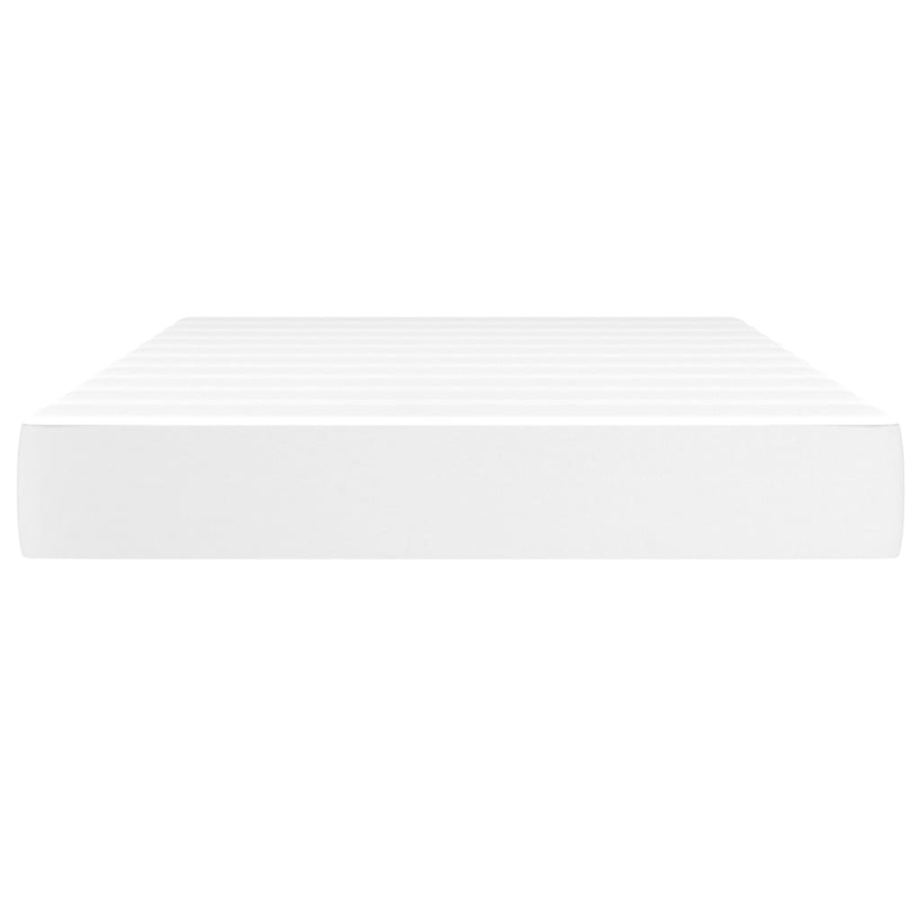 Materasso a Molle Bianco 120x200x20 cm in Similpelle - homemem39