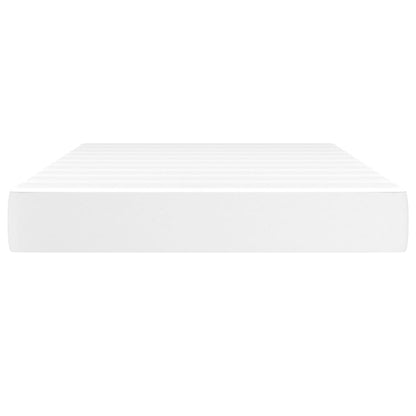 Materasso a Molle Bianco 120x200x20 cm in Similpelle - homemem39