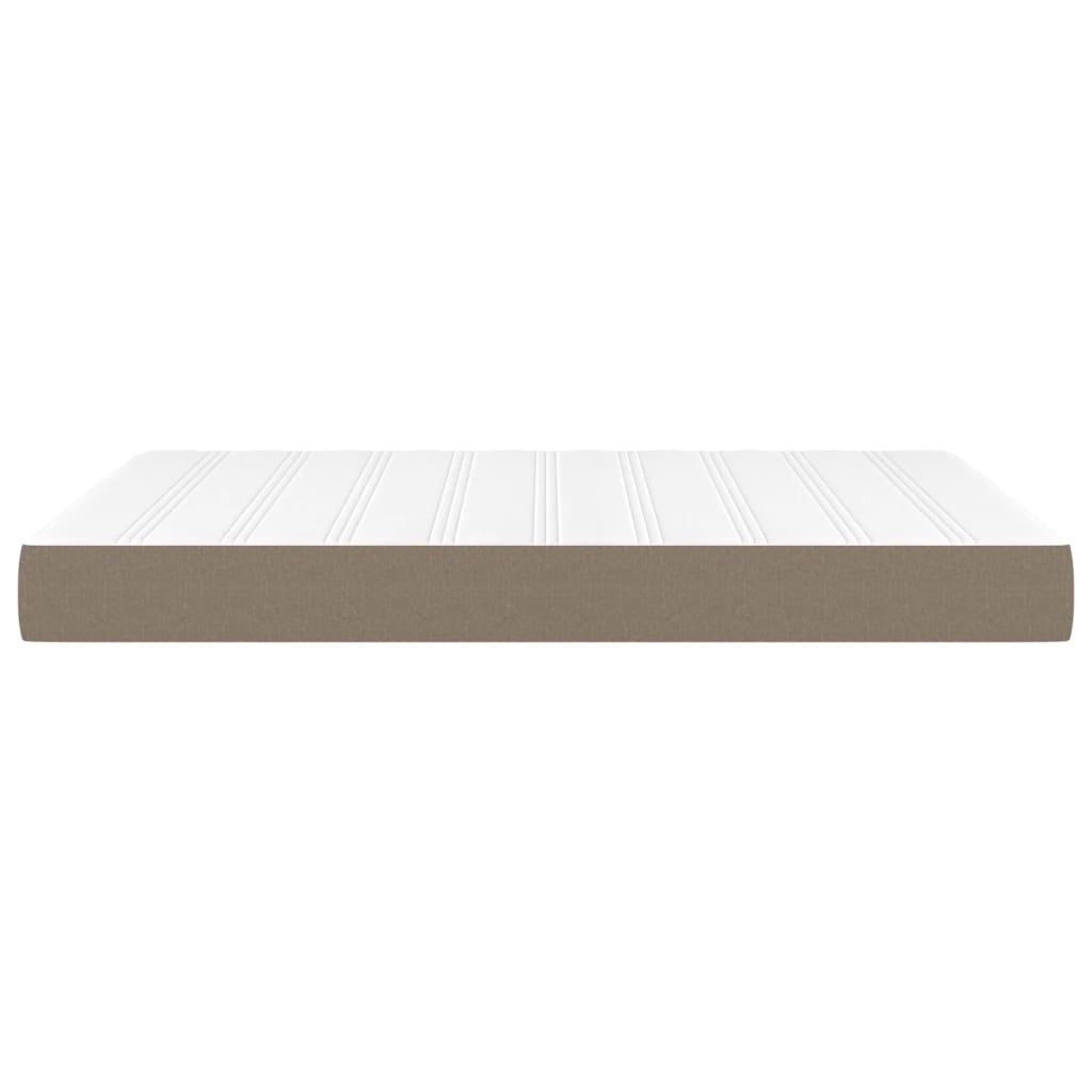 Materasso a Molle Insacchettate Rigidità Media Grigio Tortora 140x190x20 cm in Tessuto | homemem39