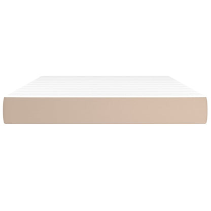 Materasso a Molle Cappuccino 140x190x20 cm in Similpelle - homemem39
