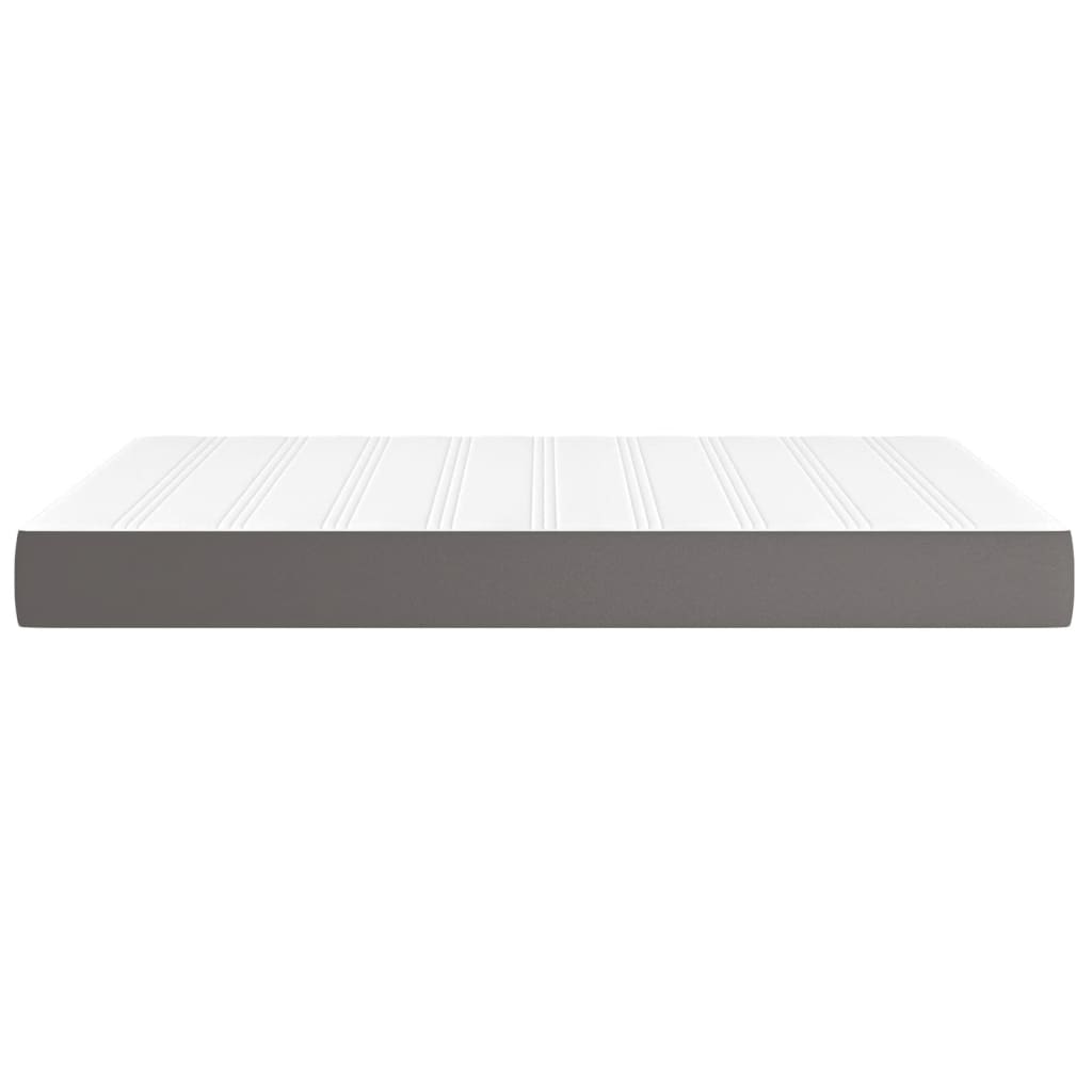 Materasso a Molle Insacchettate Rigidità Media Grigio 140x200x20 cm in Similpelle | homemem39