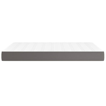 Materasso a Molle Insacchettate Rigidità Media Grigio 140x200x20 cm in Similpelle | homemem39
