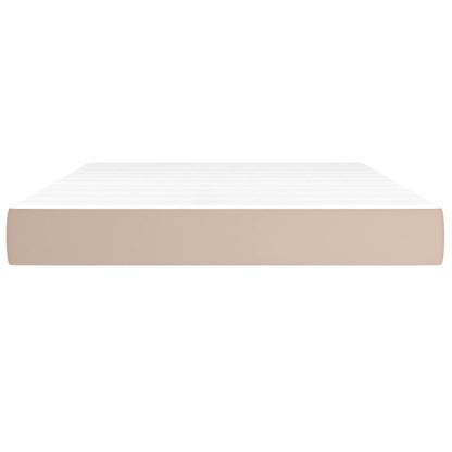Materasso a Molle Cappuccino 140x200x20 cm in Similpelle - homemem39
