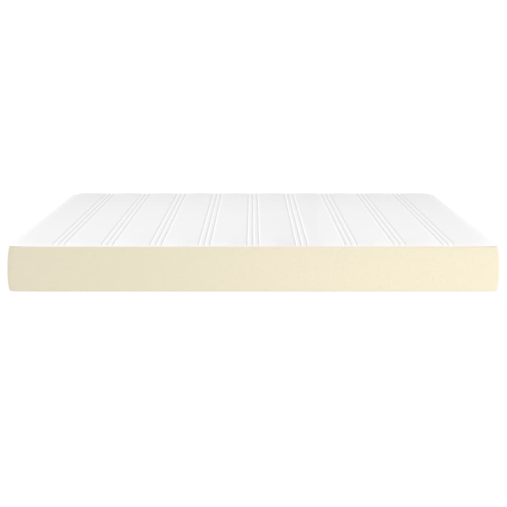 Materasso a Molle Insacchettate Rigidità Media Crema 160x200x20 cm in Similpelle | homemem39
