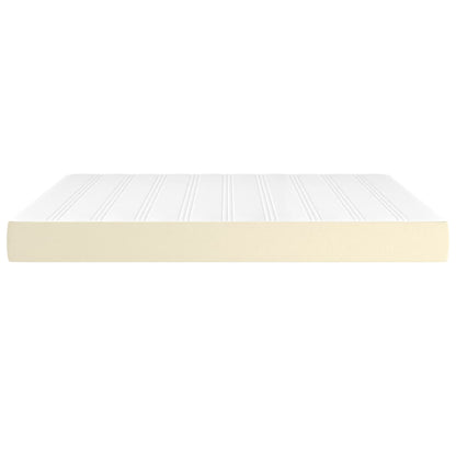 Materasso a Molle Insacchettate Rigidità Media Crema 160x200x20 cm in Similpelle | homemem39