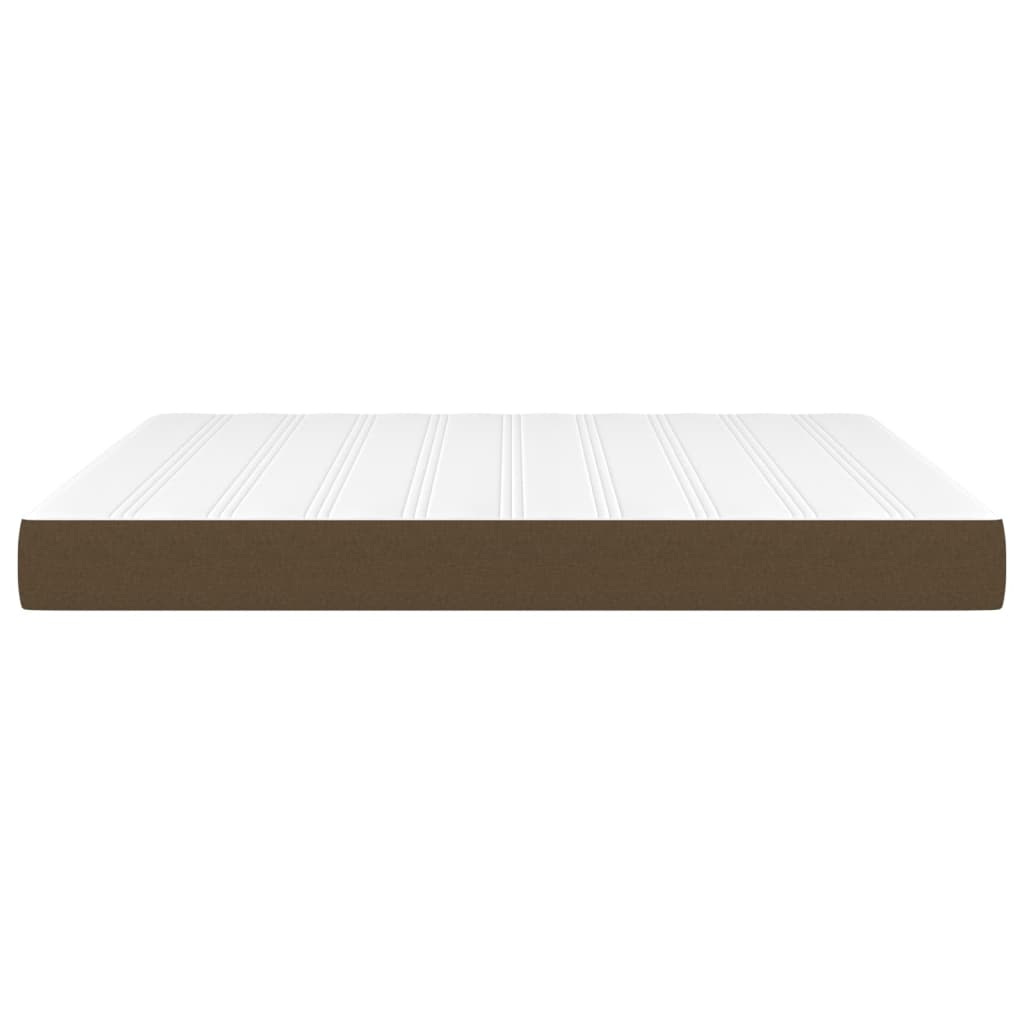 Materasso a Molle Insacchettate Rigidità Media Marrone Scuro 180x200x20 cm | homemem39