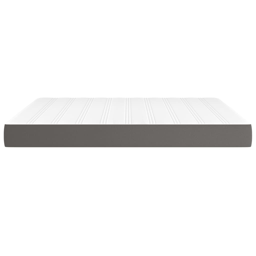 Materasso a Molle Insacchettate Rigidità Media Grigio 180x200x20 cm in Similpelle | homemem39