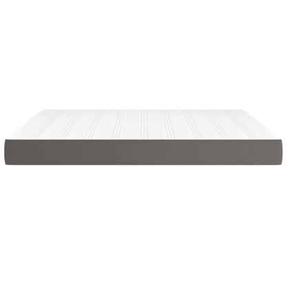 Materasso a Molle Insacchettate Rigidità Media Grigio 180x200x20 cm in Similpelle | homemem39