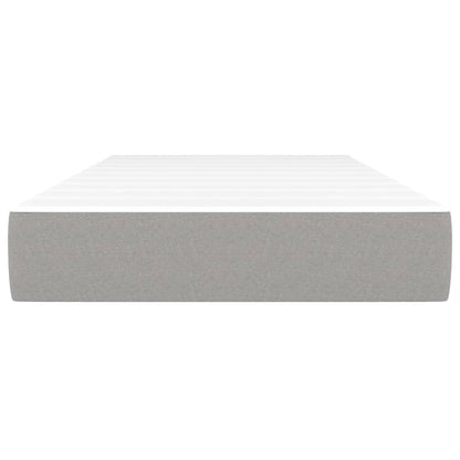 Materasso a Molle Insacchettate Rigidità Media Grigio Chiaro 100x190x20 cm in Tessuto | homemem39