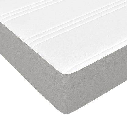 Materasso a Molle Insacchettate Rigidità Media Grigio Chiaro 100x190x20 cm in Tessuto | homemem39
