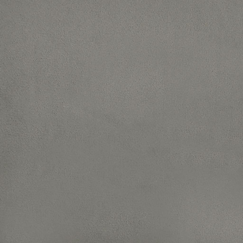 Materasso a Molle Insacchettate Rigidità Media Grigio Chiaro 100x203x20cm Twin XL in Velluto | homemem39