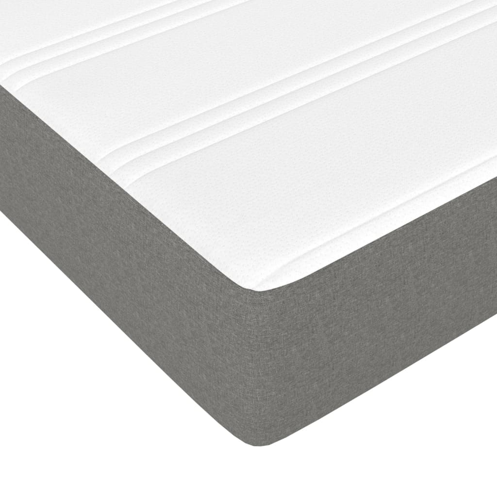 Materasso Molle Insacchettate Rigidità Media Grigio Scuro 183x213x20 cm California King Tessuto | homemem39