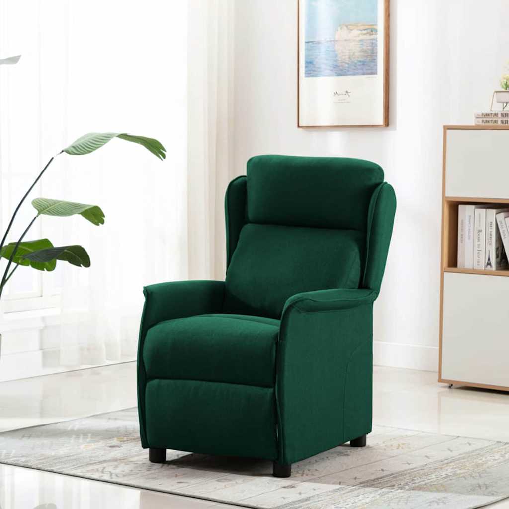 Sedia da massaggio Verde Scuro 93.5 x 67.5 x 101.5 cm Tessuto