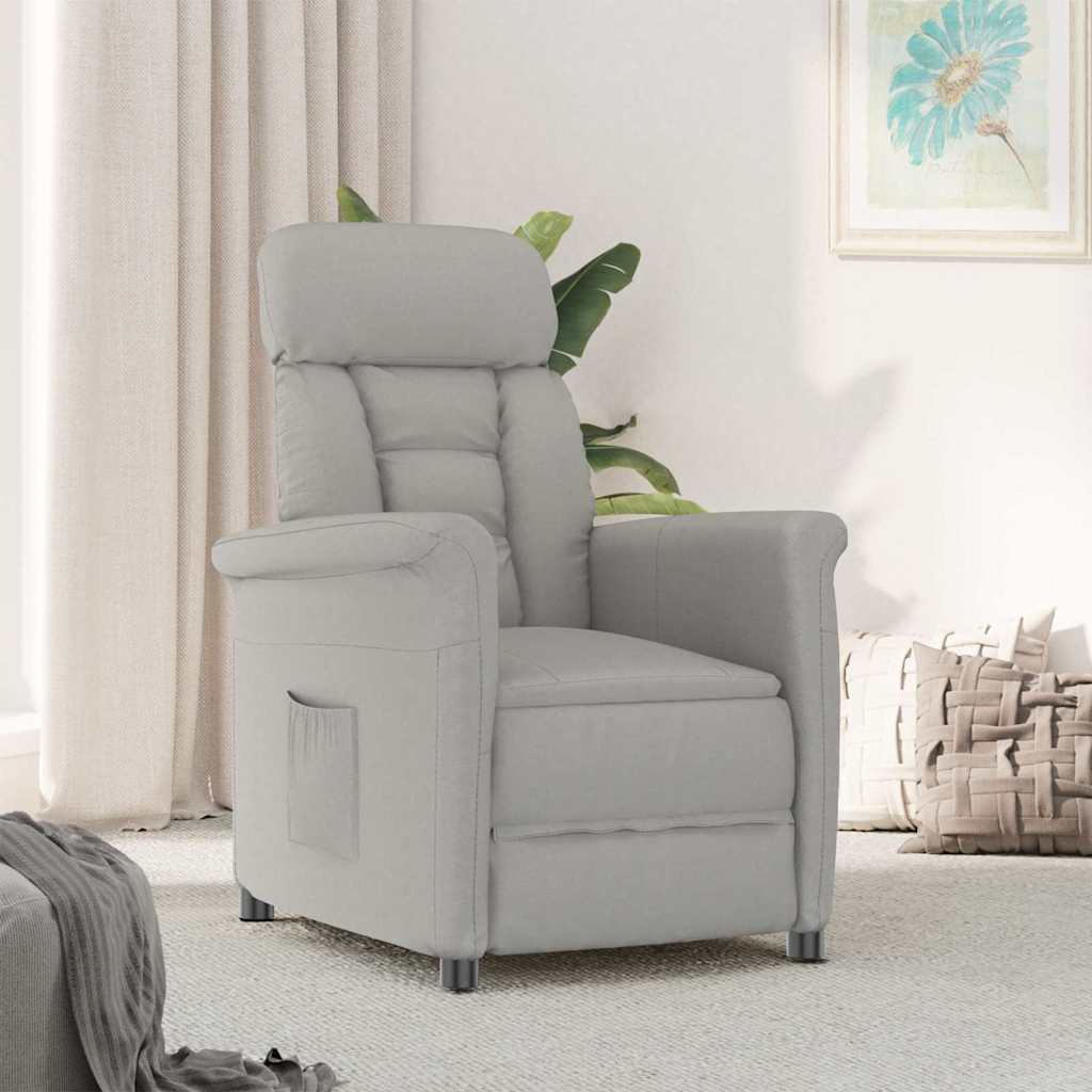 Poltrona Recliner Grigia Chiara Grigio chiaro