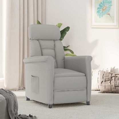 Poltrona Recliner Grigia Chiara Grigio chiaro