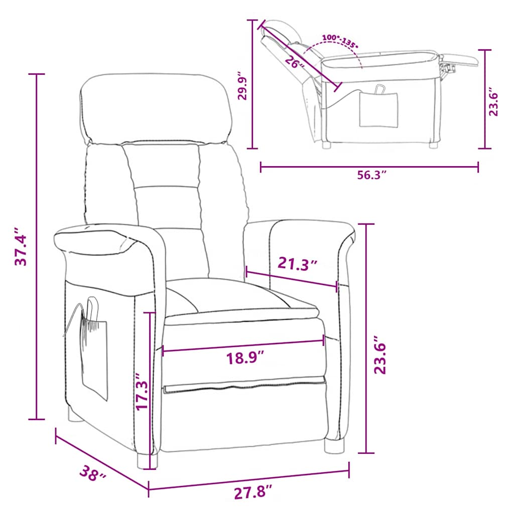 Sedia da massaggio Talpa 70.5 x 96.5 x 95 cm Tessuto
