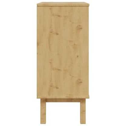 Cassettiera OTTA Marrone e Grigio 76,5x39,5x90 cm Legno di Pino | homemem39