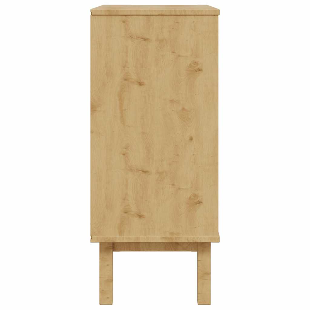 Cassettiera OTTA Marrone e Bianco 76,5x39,5x90 cm Legno di Pino | homemem39