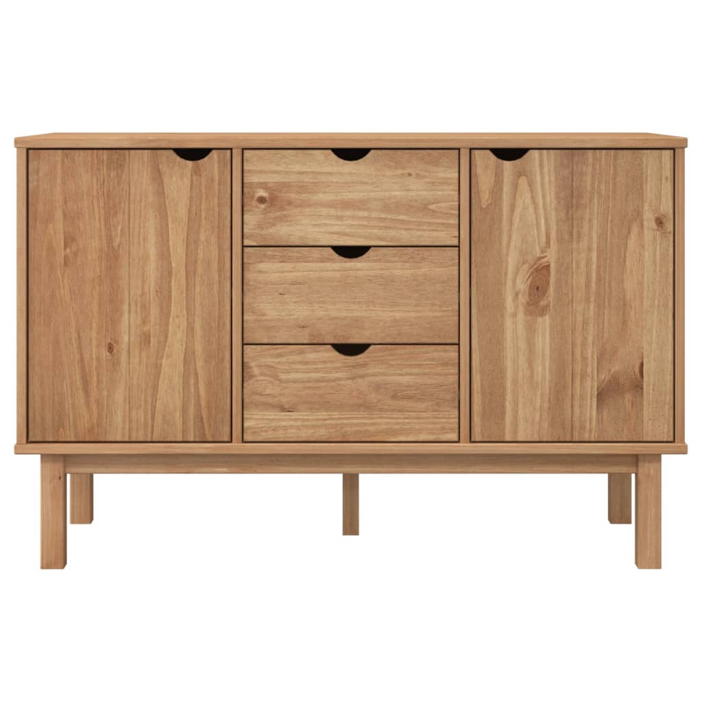 Credenza OTTA 113,5x43x73 cm in Legno Massello di Pino - homemem39