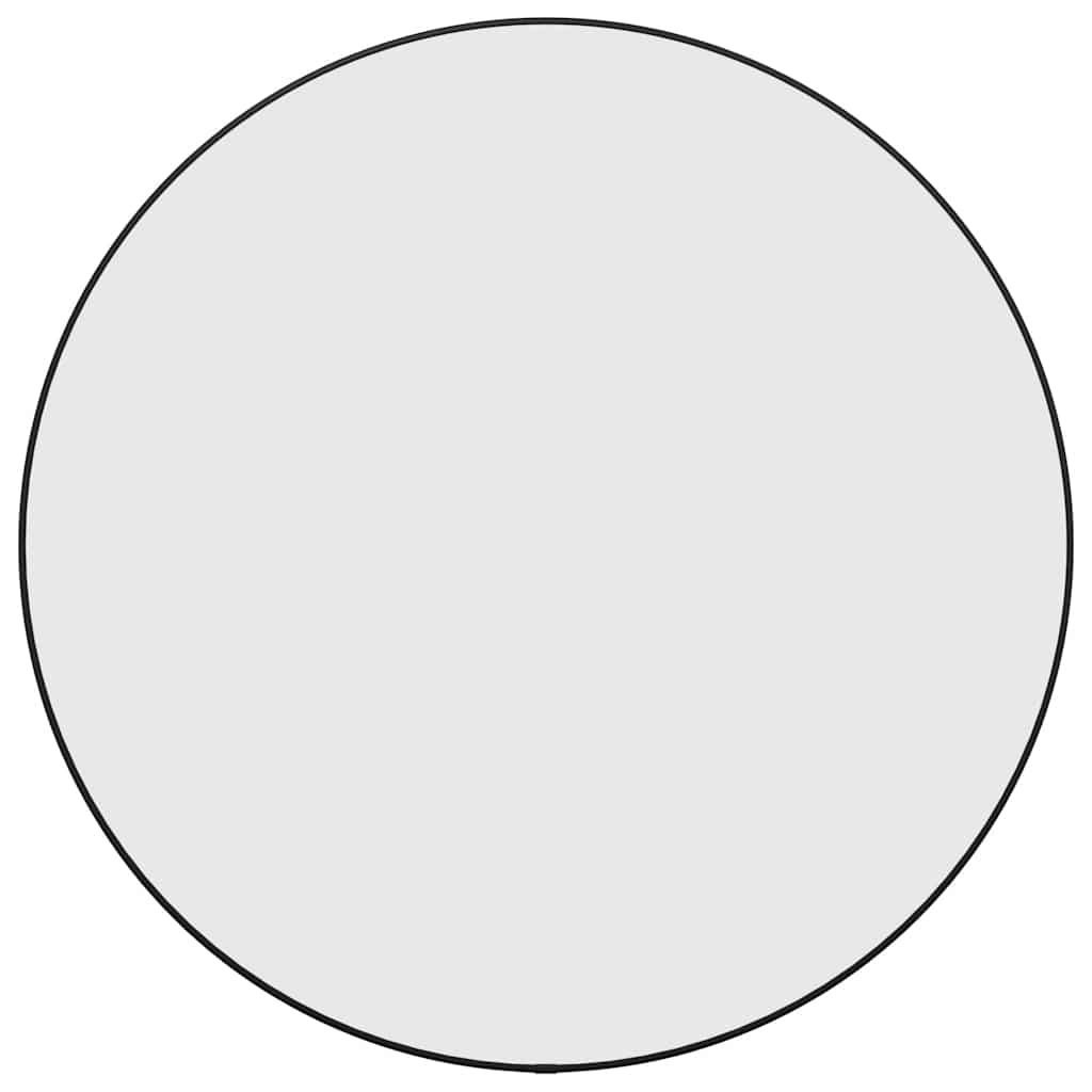 Specchio da Parete Nero Ø 60 cm Rotondo - homemem39