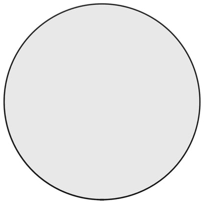 Specchio da Parete Nero Ø 60 cm Rotondo - homemem39
