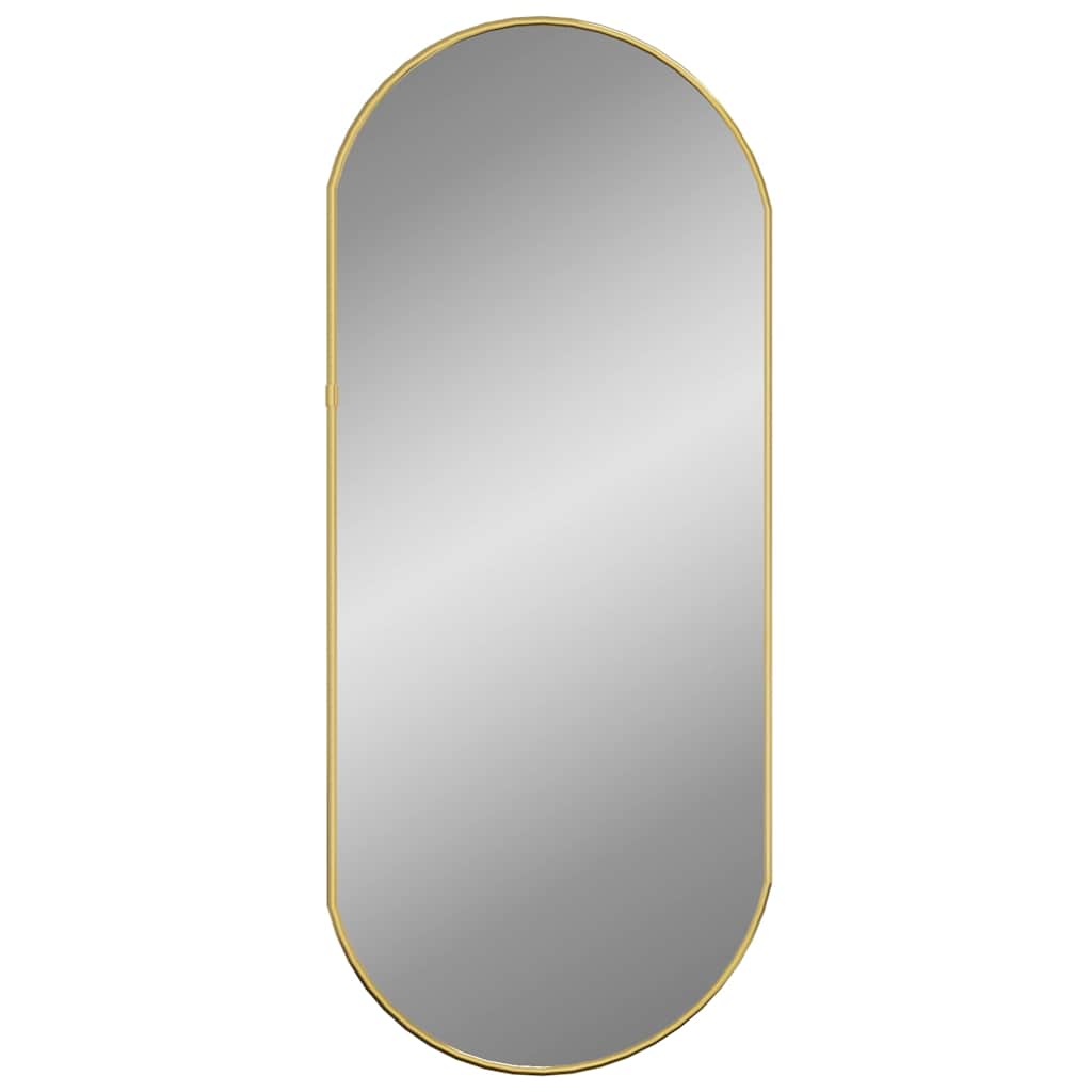 Specchio da Parete Dorato 70x30 cm Ovale | homemem39