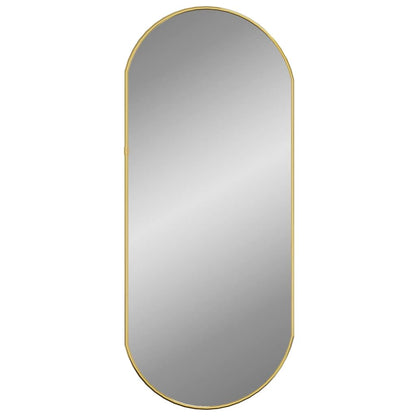 Specchio da Parete Dorato 70x30 cm Ovale | homemem39