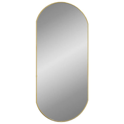 Specchio da Parete Dorato 90x40 cm Ovale | homemem39