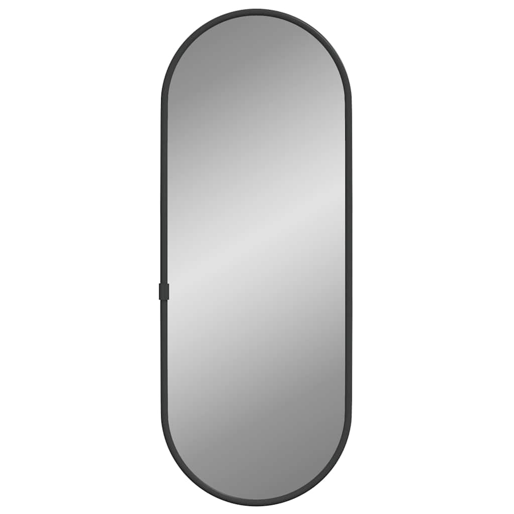 Specchio da Parete Nero 40x15 cm Ovale | homemem39