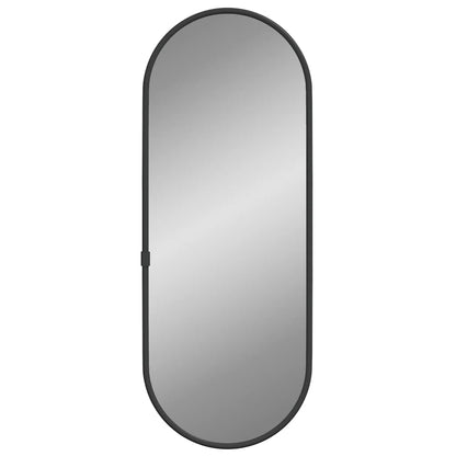 Specchio da Parete Nero 40x15 cm Ovale | homemem39
