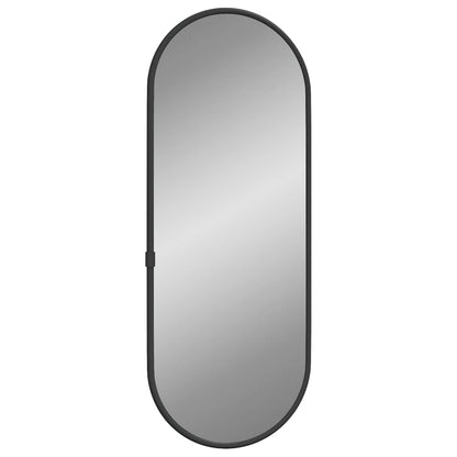 Specchio da Parete Nero 40x15 cm Ovale | homemem39