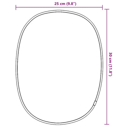 Specchio da Parete Argento 30x25 cm | homemem39