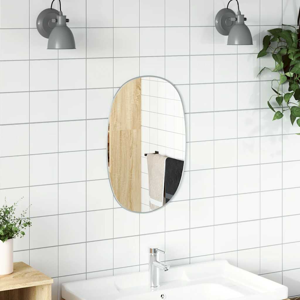 Specchio da Parete Argento 60x40 cm | homemem39
