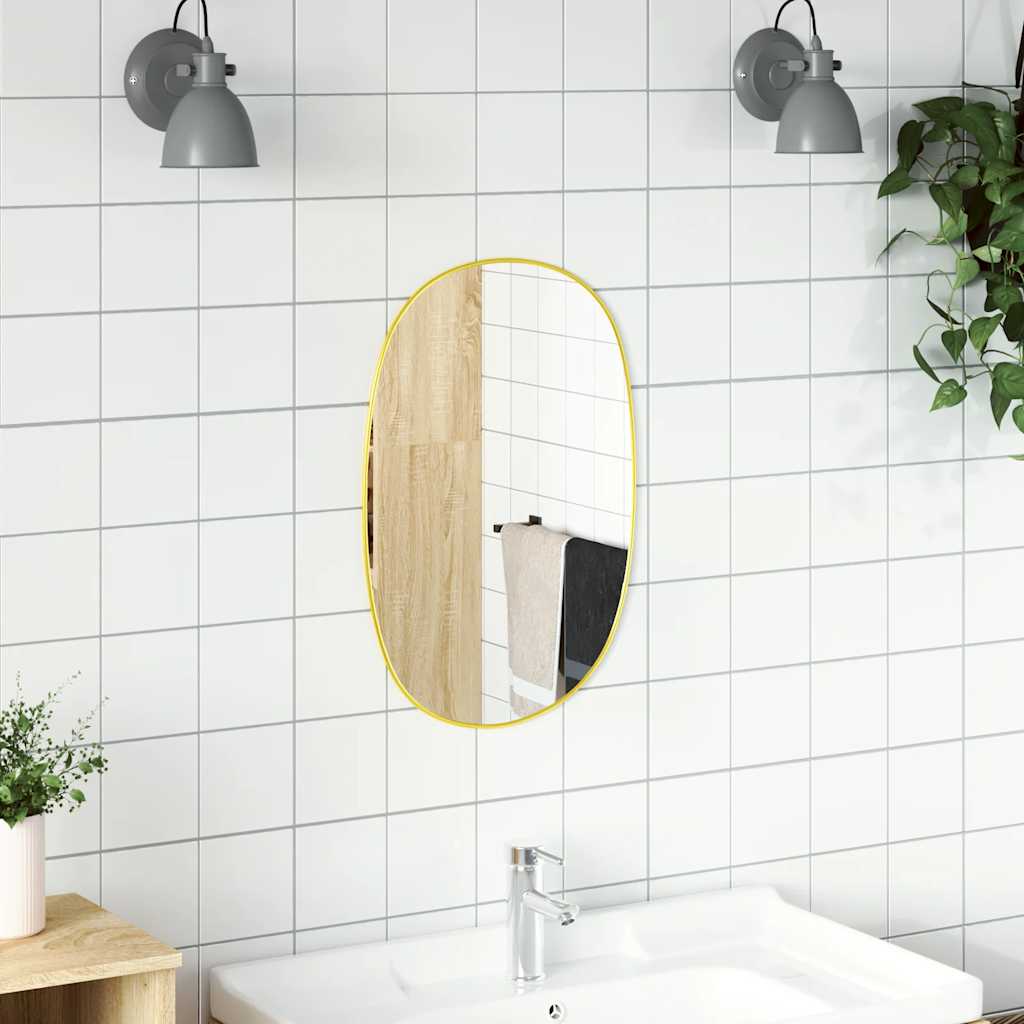 Specchio da Parete Dorato 50x35 cm | homemem39