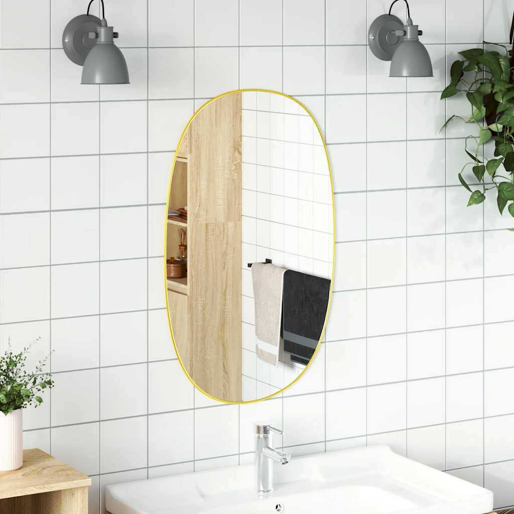 Specchio da Parete Dorato 70x45 cm | homemem39
