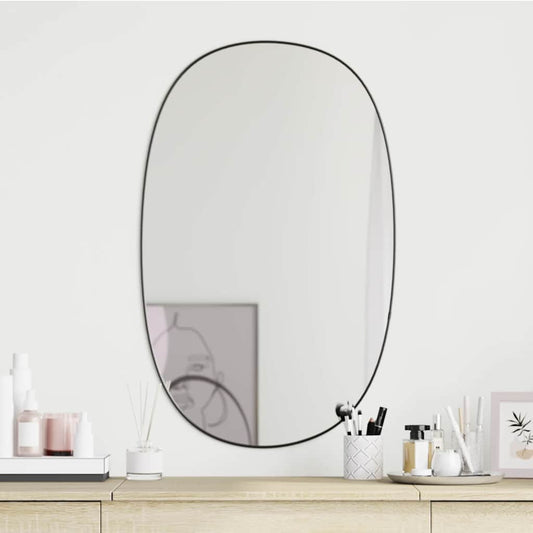 Specchio da Parete Nero 80x50 cm | homemem39
