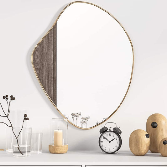 Specchio da Parete Dorato 60x50 cm | homemem39