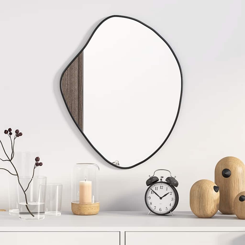 Specchio da Parete Nero 50x40 cm | homemem39