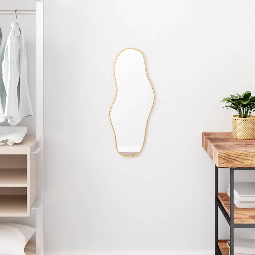 Specchio da Parete Dorato 60x25 cm | homemem39