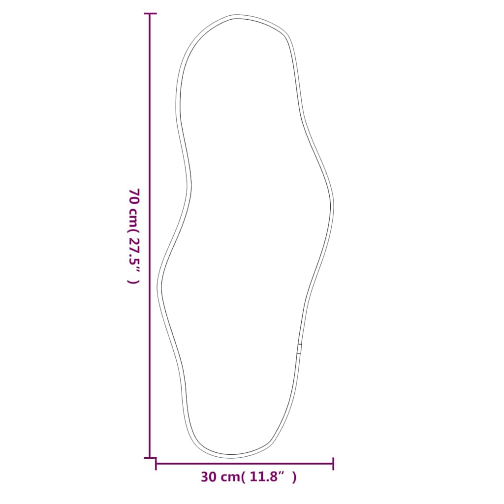 Specchio da Parete Dorato 70x30 cm | homemem39