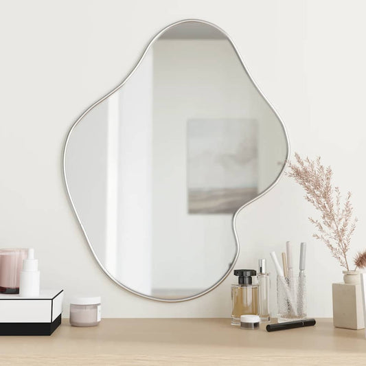 Specchio da Parete Argento 60x50 cm | homemem39