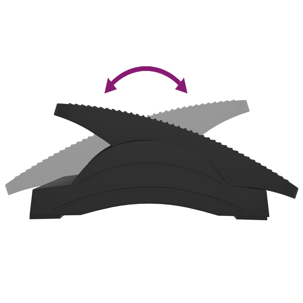 Poggiapiedi Nero 43,5x32,5x10,5 cm - homemem39