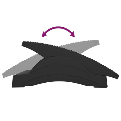 Poggiapiedi Nero 43,5x32,5x10,5 cm - homemem39