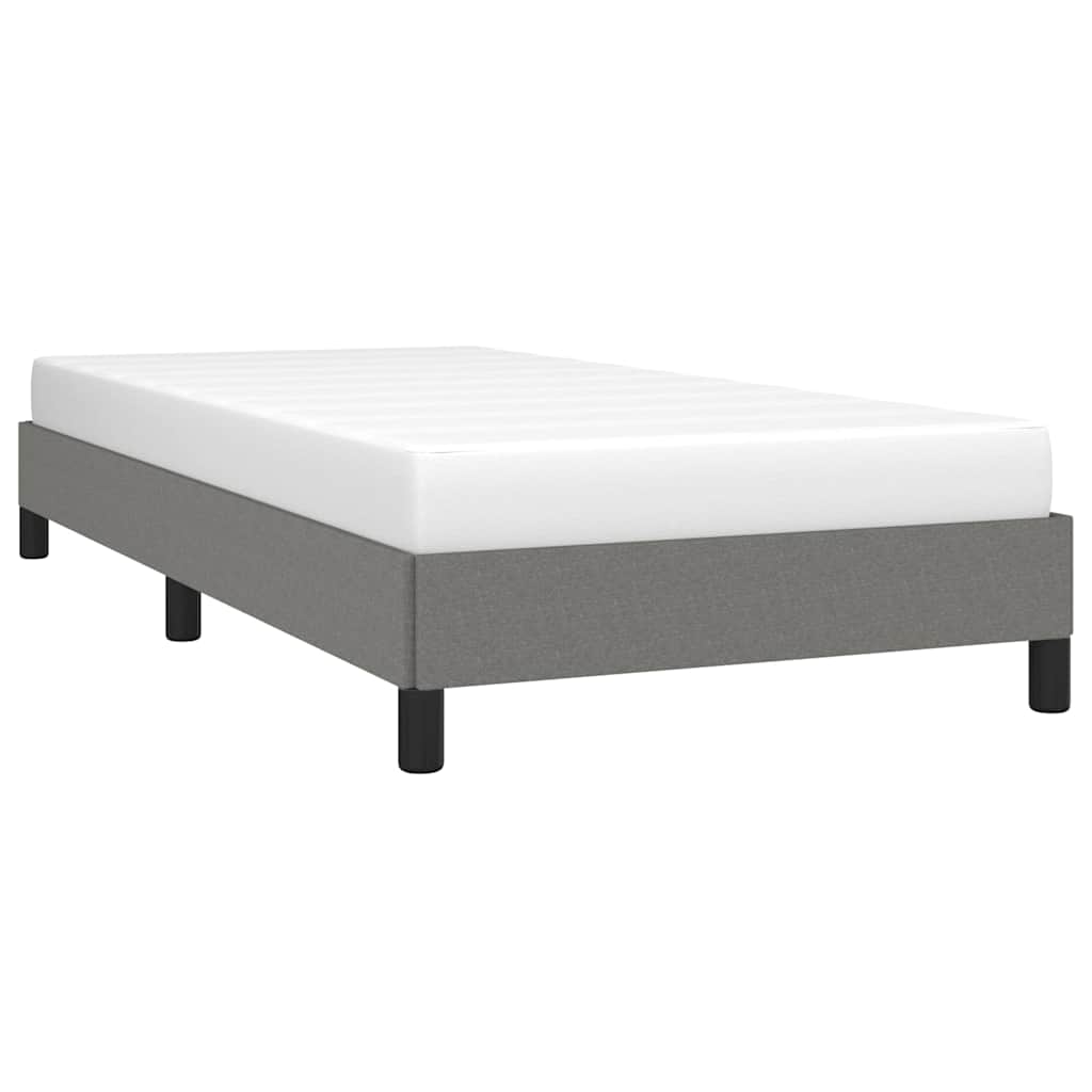 Giroletto senza Materasso Grigio Scuro 80x200 cm Tessuto
